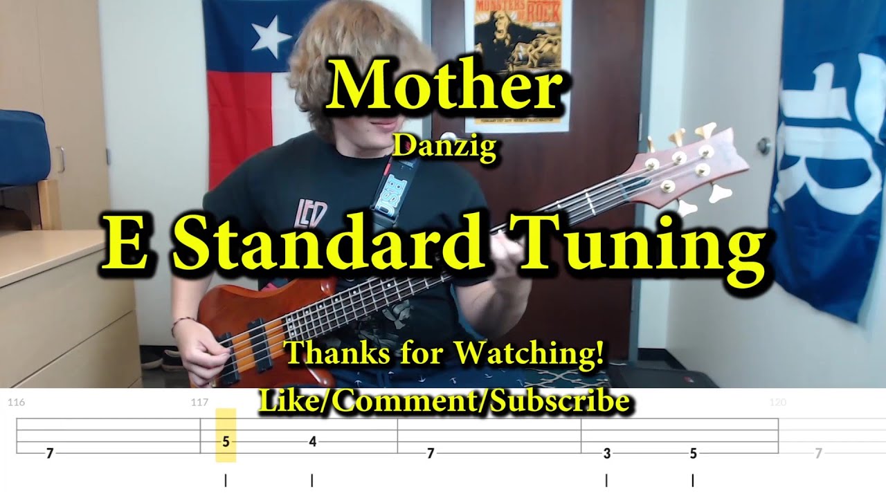 Mother - Danzig (Bass Cover with Tabs)