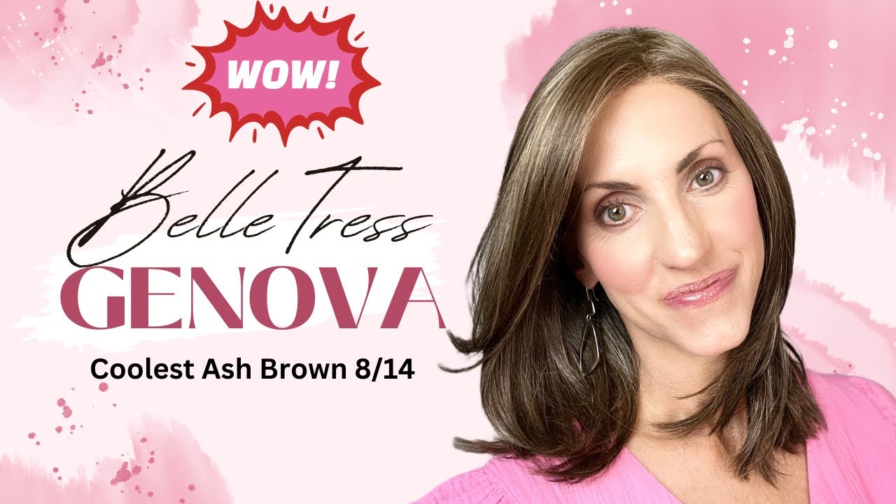 Belle Tress GENOVA Coolest Ash Brown Wig Review! A New Style I Love!😍