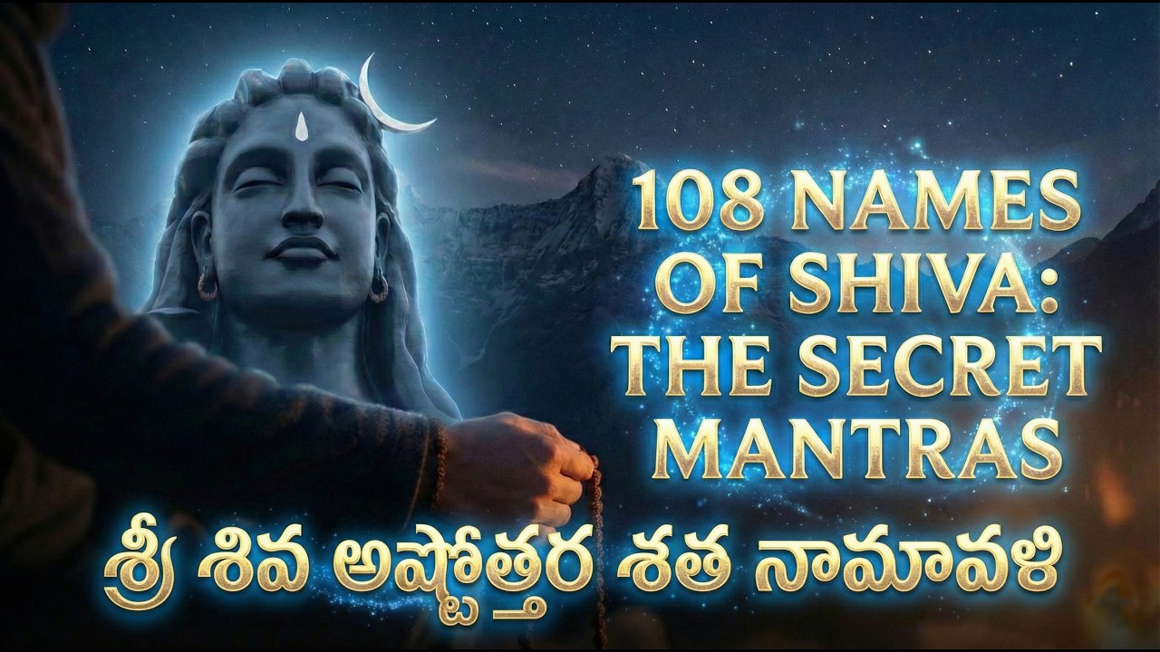 Shiva Ashtottara Shatanamavali Telugu | 108 Names of Lord Shiva | Deep Meditation