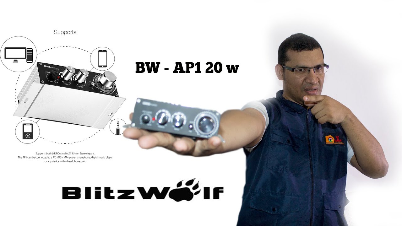 EL MINI AMPLIFICADOR MAS POTENTE DEL MERCADO BlitzWolf® BW-AP1 20W Mini