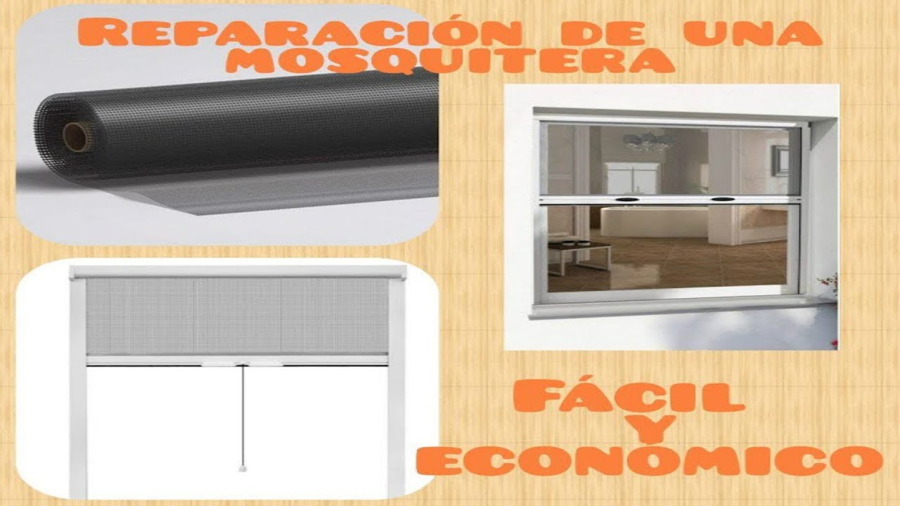 REPARACIÓN DE UNA MOSQUITERA. Fácil y económico.