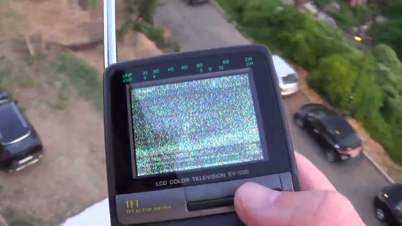 Analogue TV Scan with pocket TV Casio, Sv. Vlas, E Bulgaria