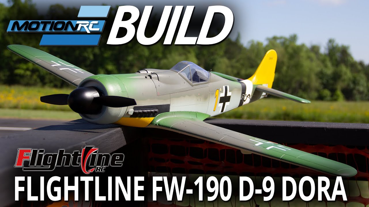 FlightLine FW-190 D-9 Dora 850mm - Build Video - Motion RC