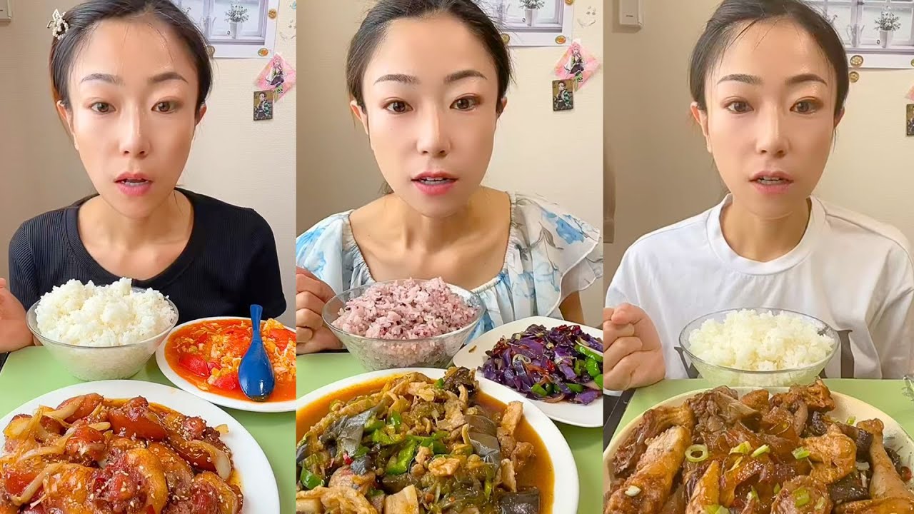 Chinese Home-Cooked Food Mukbang | Realistic Eating Sounds No Talking 