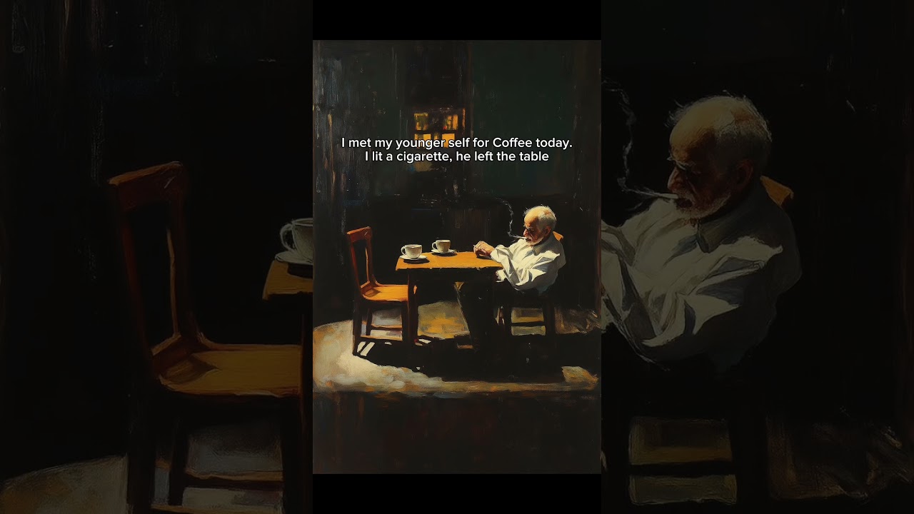I lit up, he walked away. #stoicism #philosophy #poetry #wisdom #real #sad #reality #learn #fyp #yt