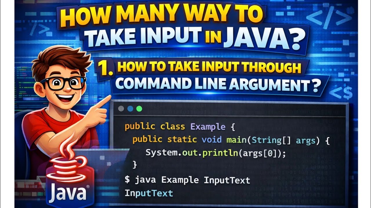 How to take input through Command Line Arguments? Part-5 #programming#javaprogramming#commandline