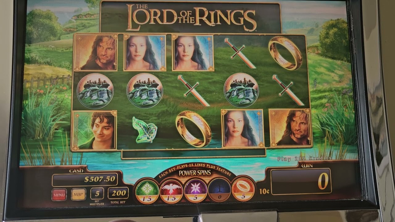 Complete Play Thru Lord Of The Rings Slot Machine by WMS Eps.2