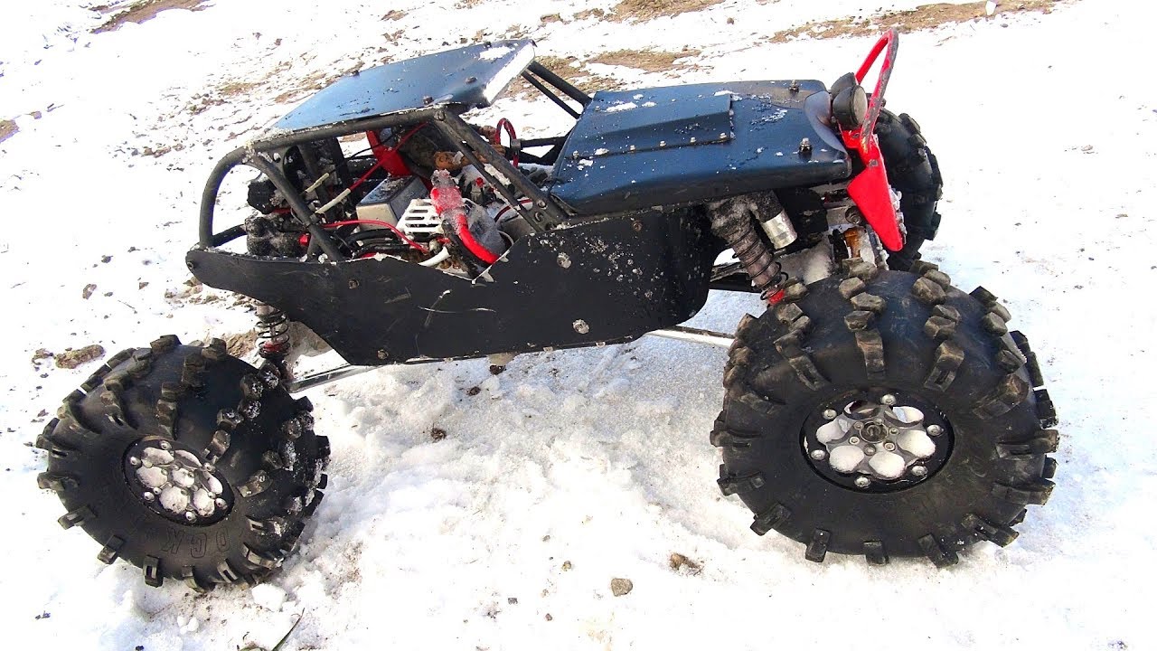 RC ADVENTURES - Acclimatizing Tire & Rim Pressure for Winter Trails - BLACK WiDOW - AXiAL ROCK RACER
