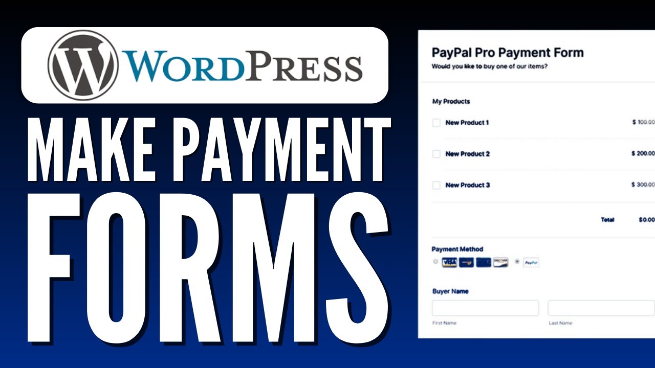 How To Make Payment Forms In WordPress | Easy Tutorial (2023)