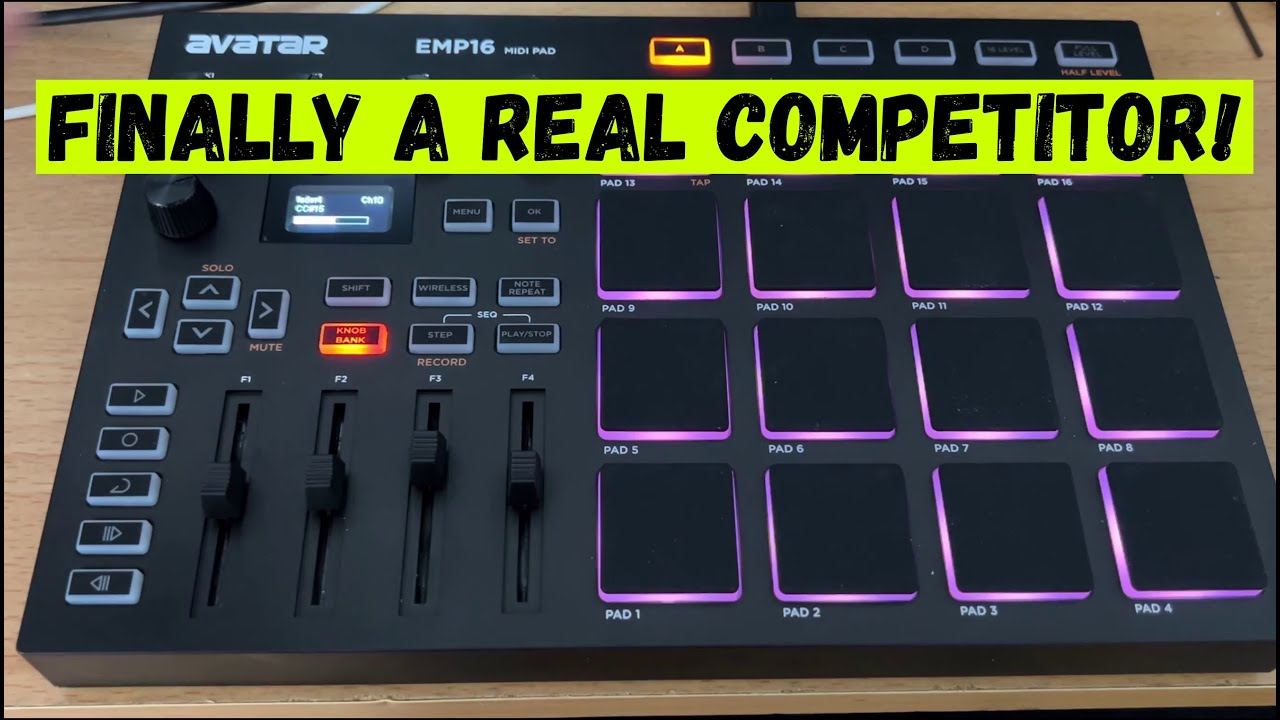 Avatar EMP16 MIDI Pad Controller Review and Demo - Best Cheap Finger Drumming Pad!