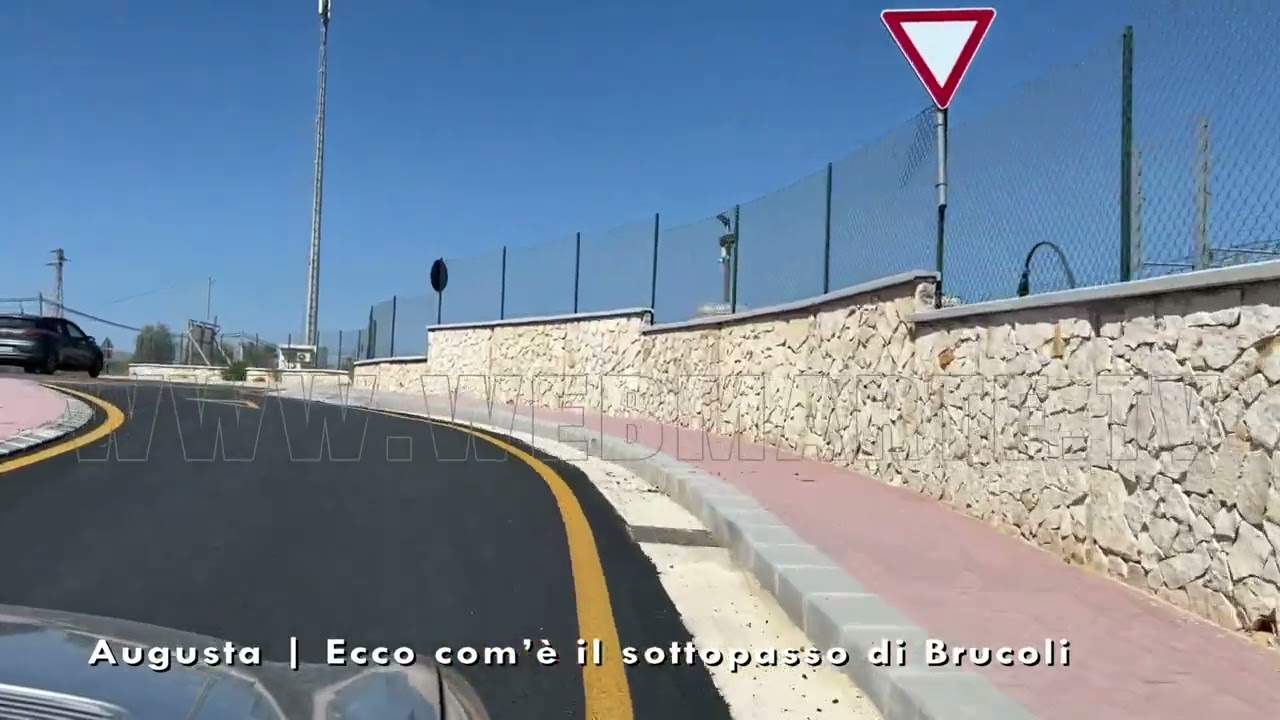 Augusta - Ecco com’è il sottopasso di Brucoli