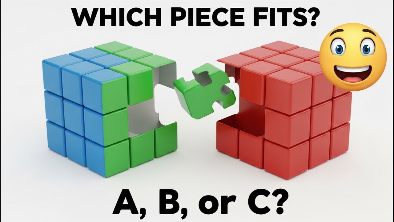 Which Cube Is Missing? 🧩 LIVE Puzzle Challenge (A, B or C?)