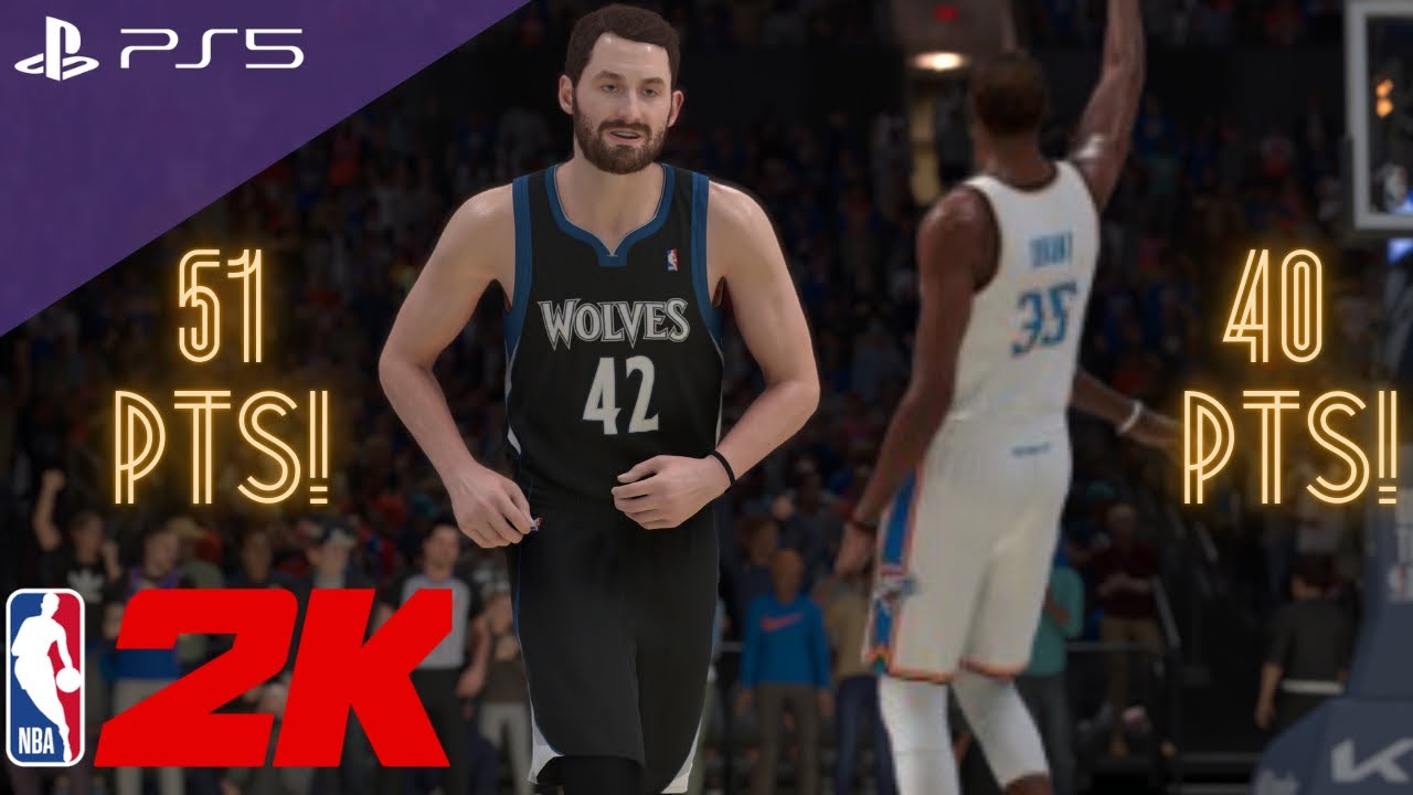 Kevin Love 51 points vs Kevin Durant 40 points duel realistic NBA 2K highlights | 11-12 RS | PS5