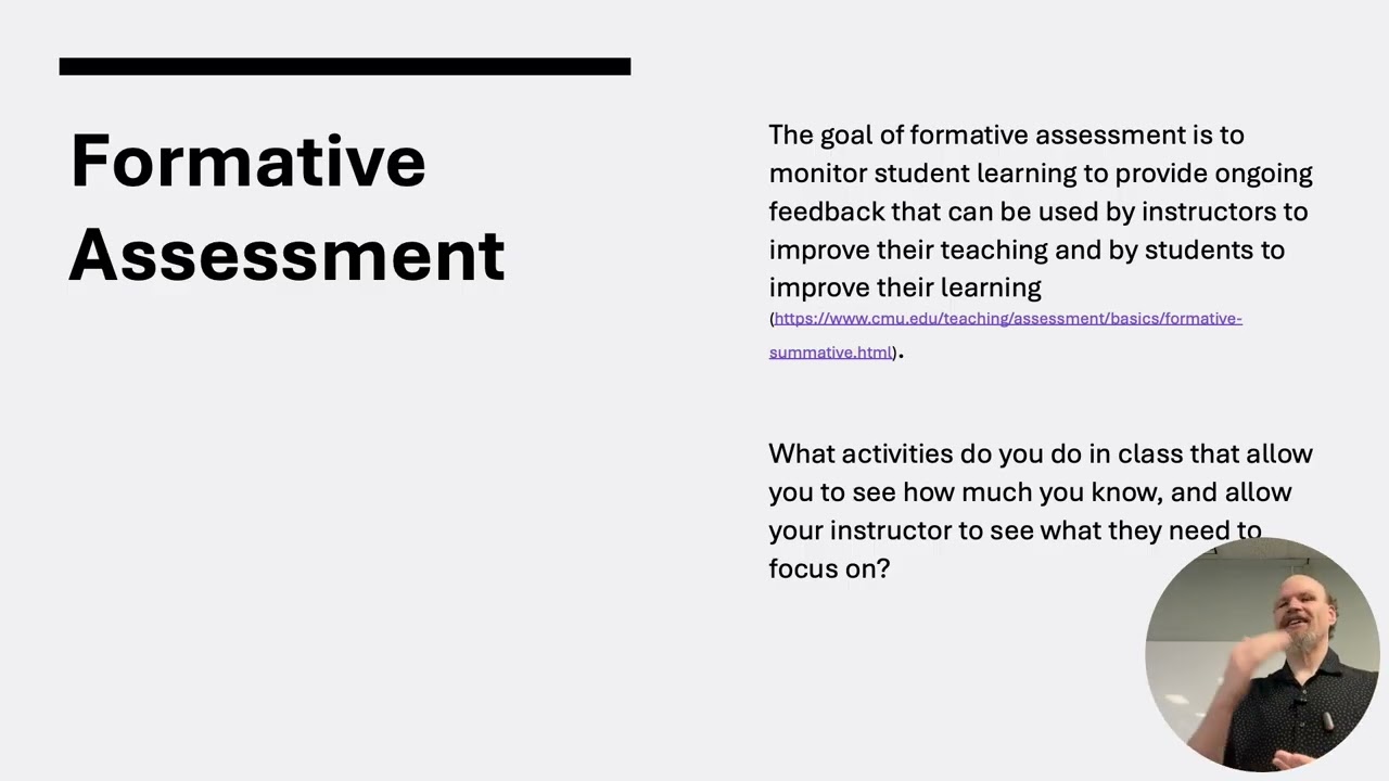 How to Evaluate Learning in a Presentation