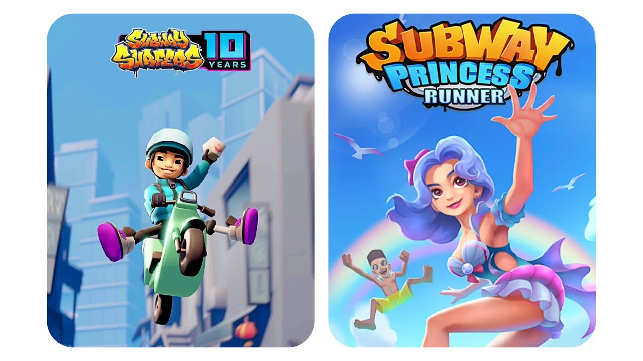 Subway Surfers Burger King Challenge vs Subway Princess Runner Crazy Runner