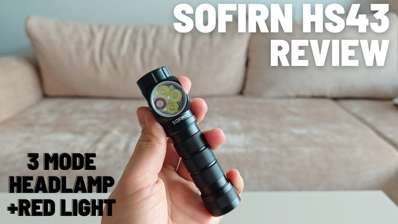 Обзор Sofirn HS43 | 3-режимный поворотный налобный фонарь с красным светом (3200 лм | дальность о...