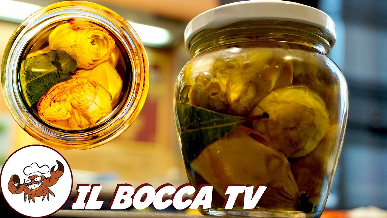 793 - Carciofini sott'olio, e farò l'avvoltoio (ricetta carciofi sott'olio fatti in casa dal Bocca)