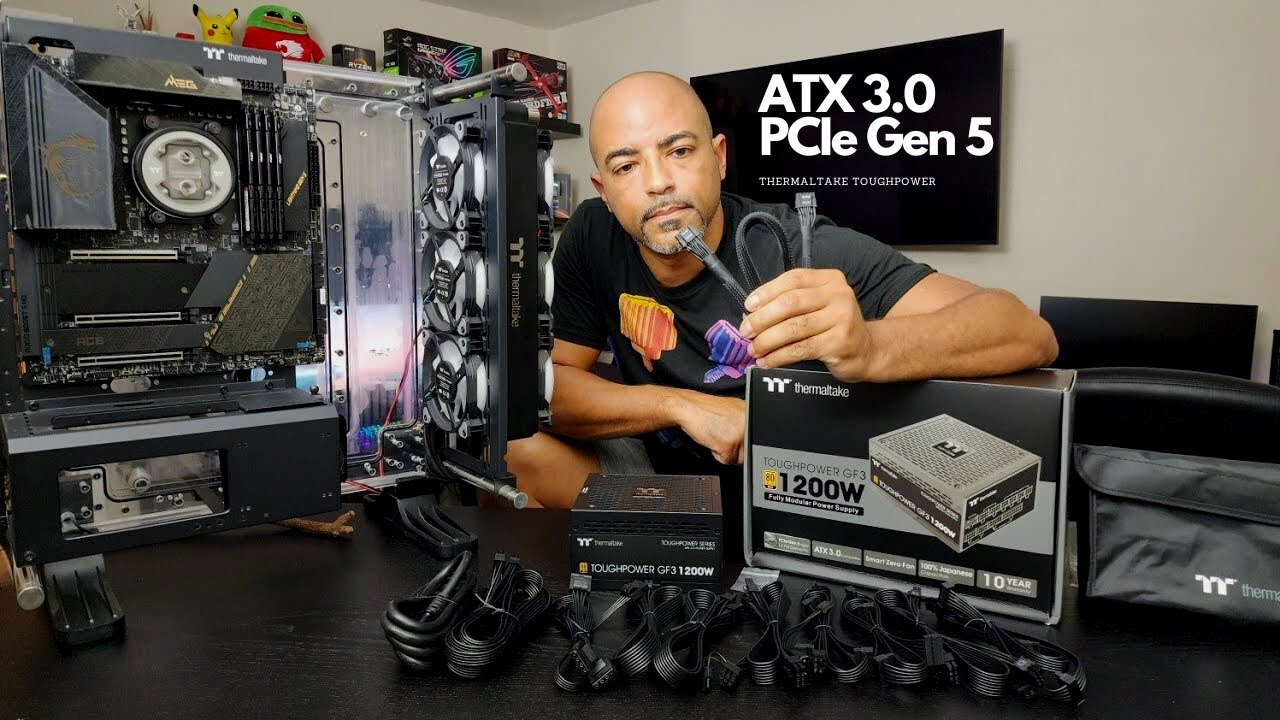 Блок питания ATX 3.0 PCIe Gen 5 — Thermaltake TOUGHPOWER GF3 1200 Вт