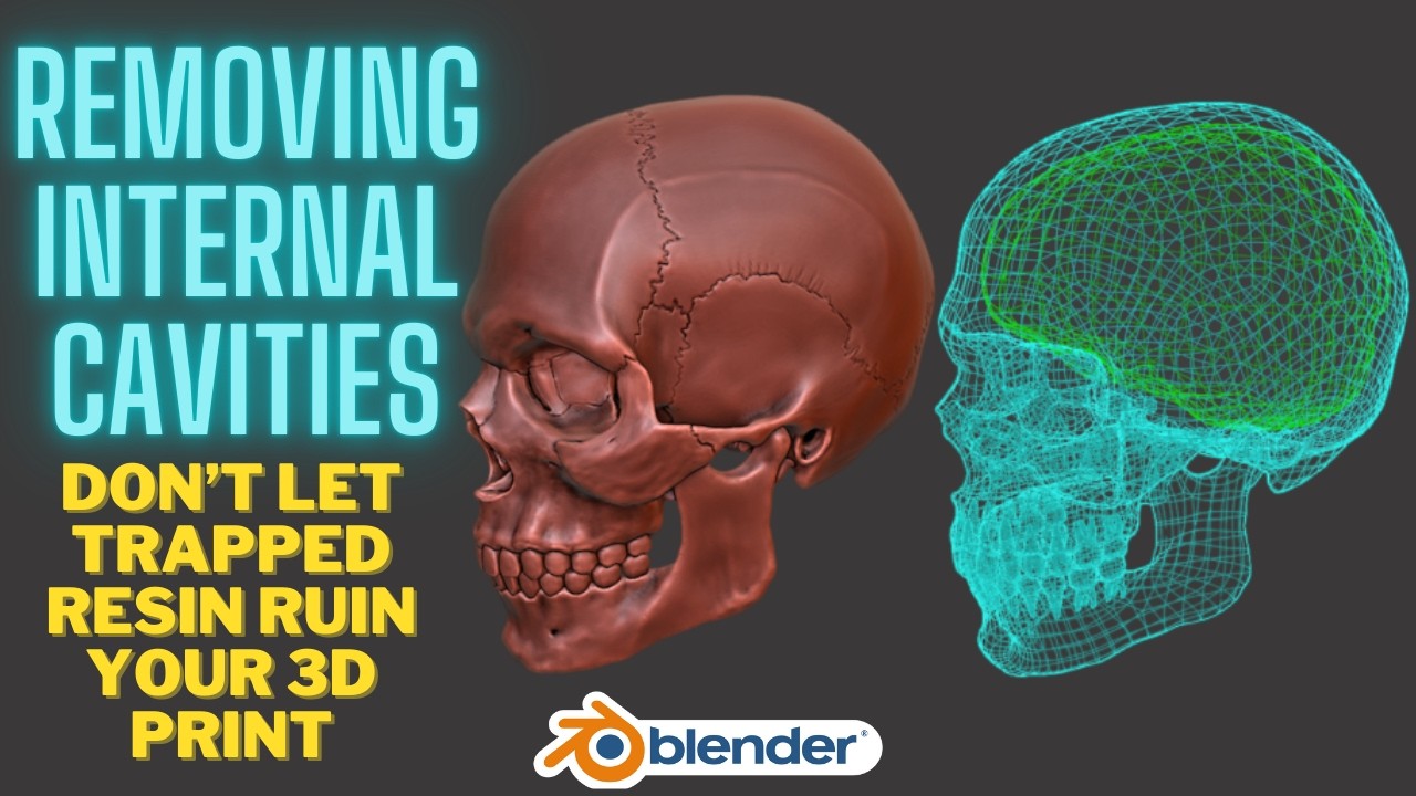 Удаление внутренних полостей для 3D-печати в Blender