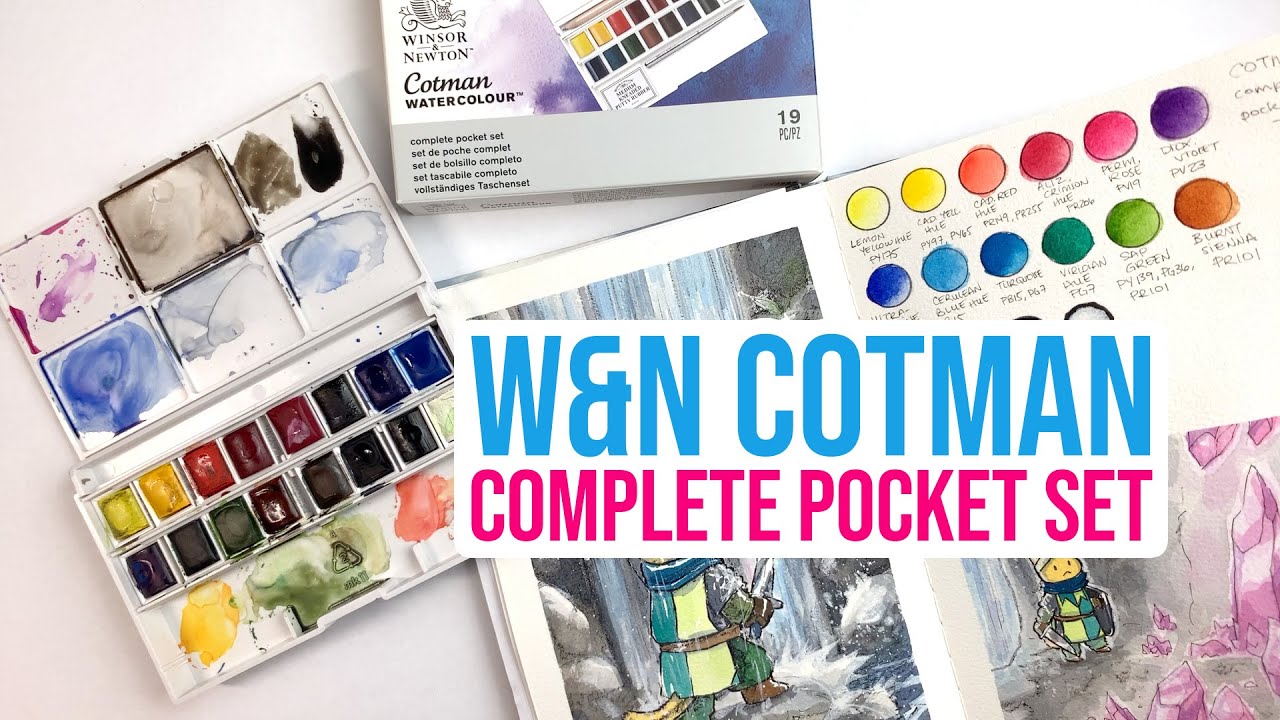 Winsor & Newton Cotman Watercolour Complete Pocket Set - Review & Demo! 🎨