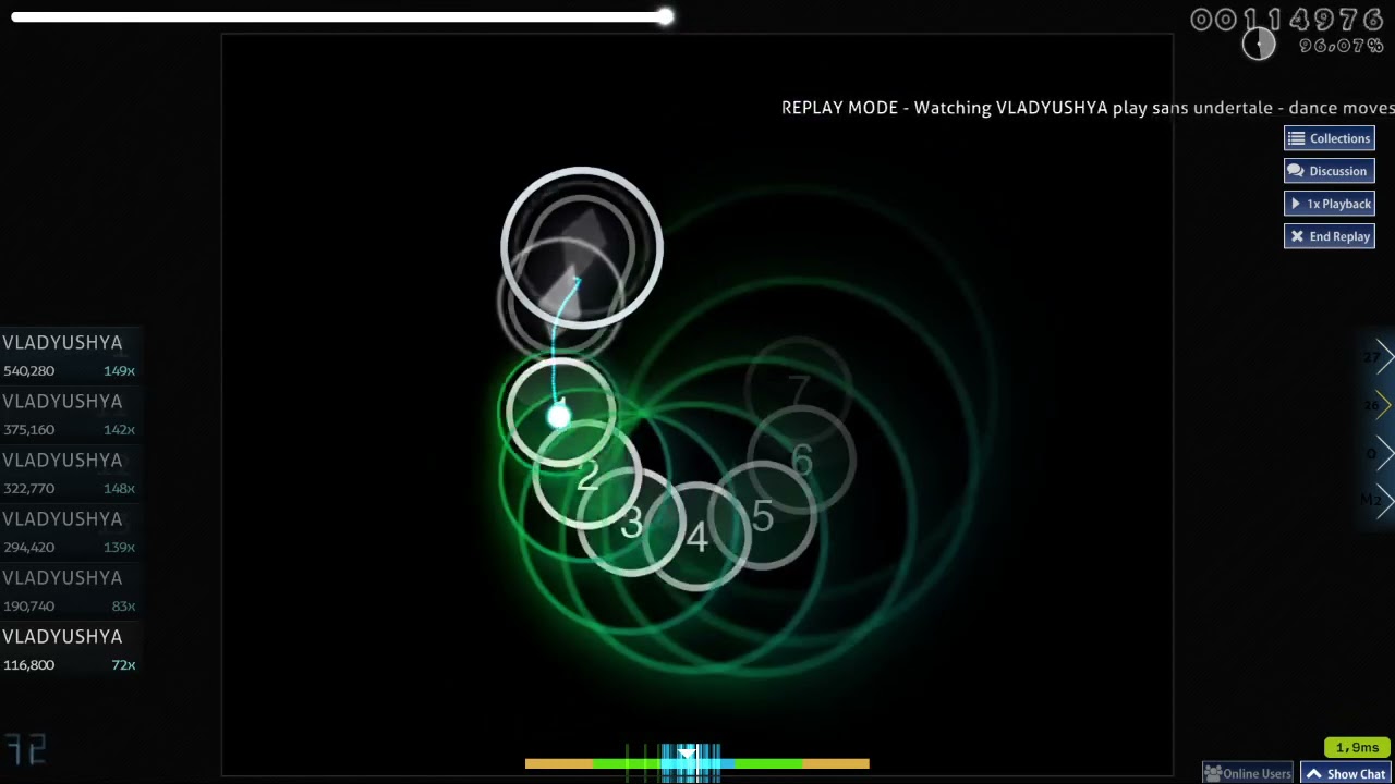 random play osu peppy cookiezi firedigger stream game wut