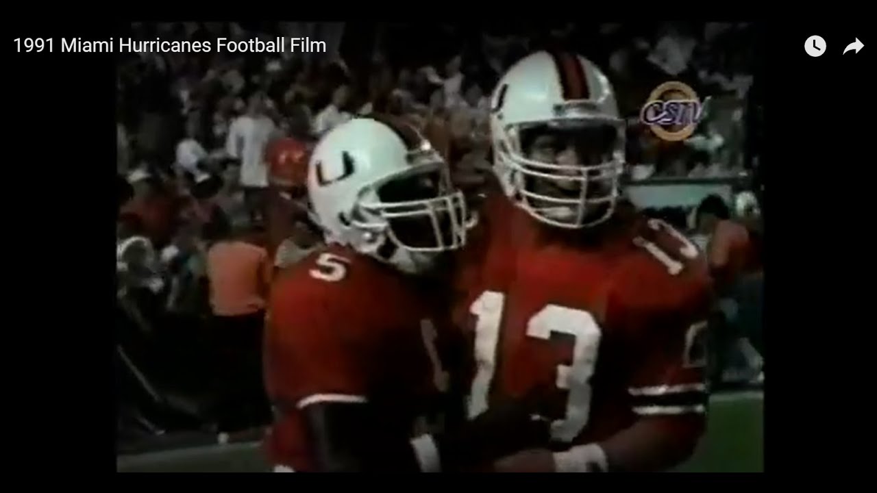 1991 Miami Hurricanes Football Film