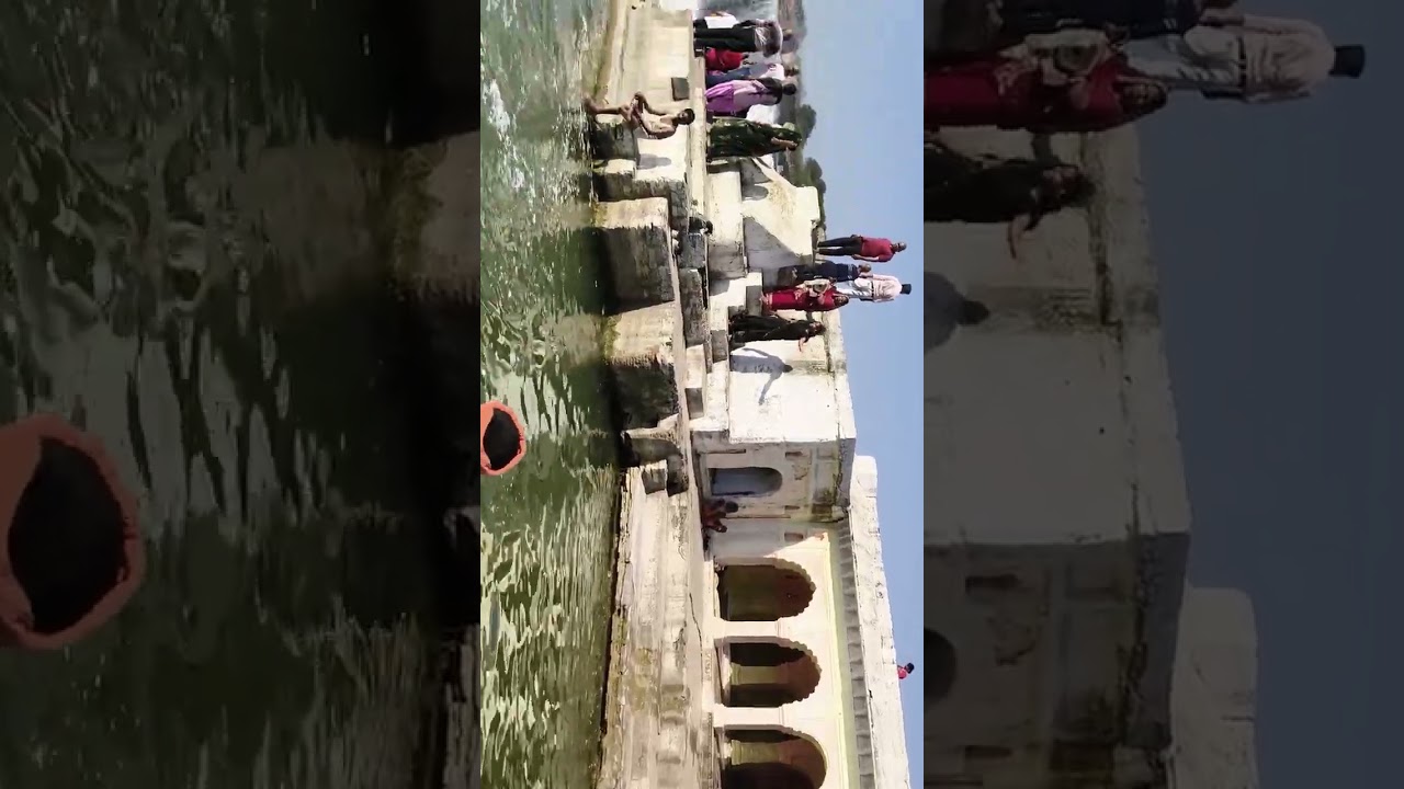 सनक नंदन धाम में कुंड के पास चलते हैं 