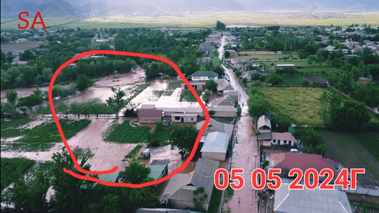СЕЛ ОМАД 5 мая 2024Г НОХИЯИ ХУРОСОН дехаи Айрапорт😢😥😲