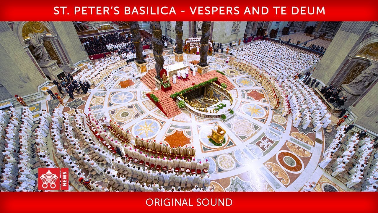 Pope Francis - St. Peter’s Basilica - Vespers and Te Deum 2018-12-31