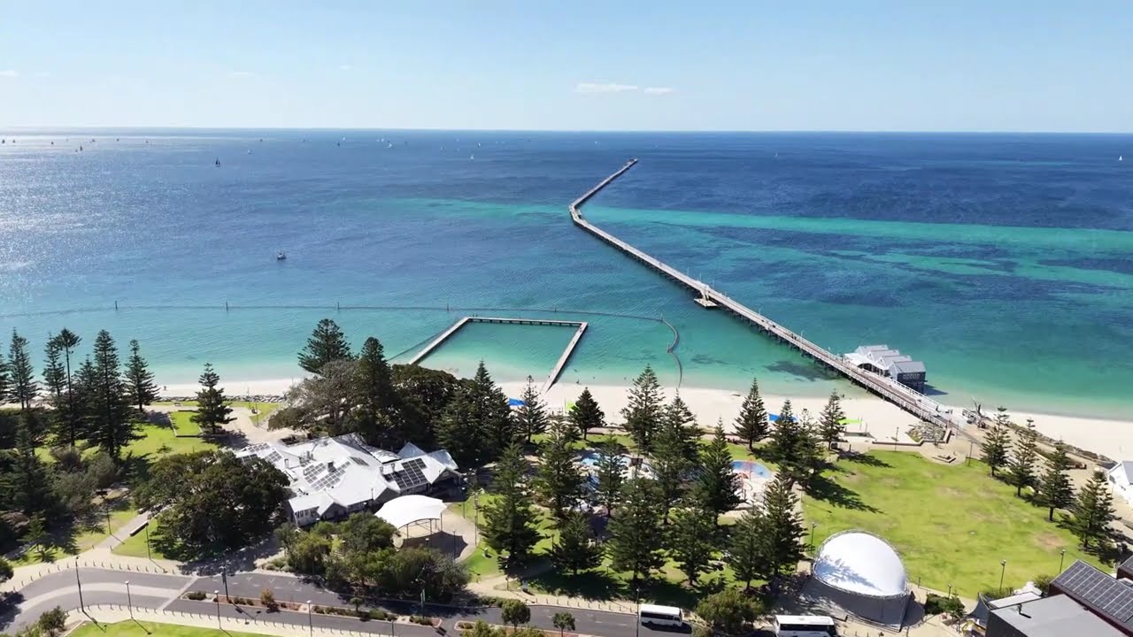 Busselton from Above | Crystal Coastline
