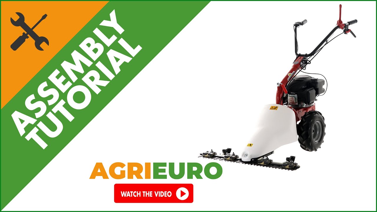 Eurosystems M210 Self-propelled Double-Blade Scythe Mower - Assembly tutorial