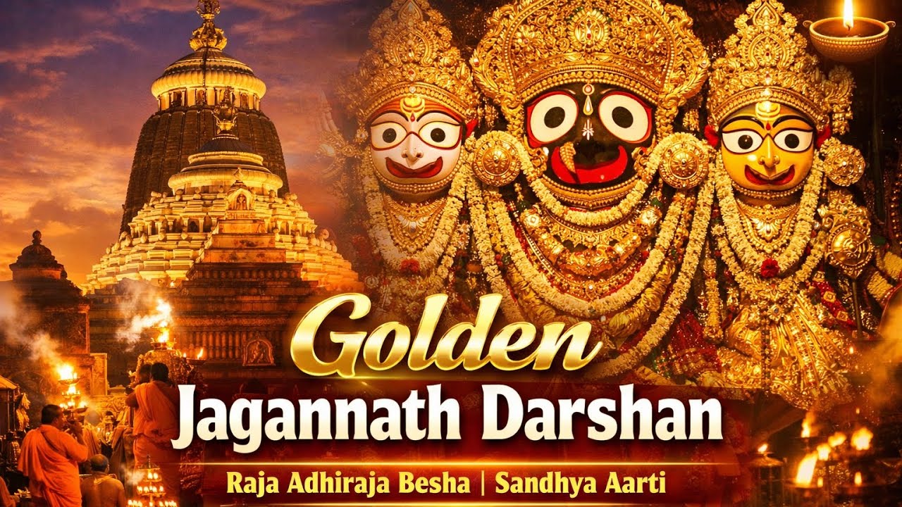 LIVE Jagannath Golden Attire 🙏🏻 | Raja Adhiraja Besha Sandhya Aarti Darshan #jagannath #purilive 