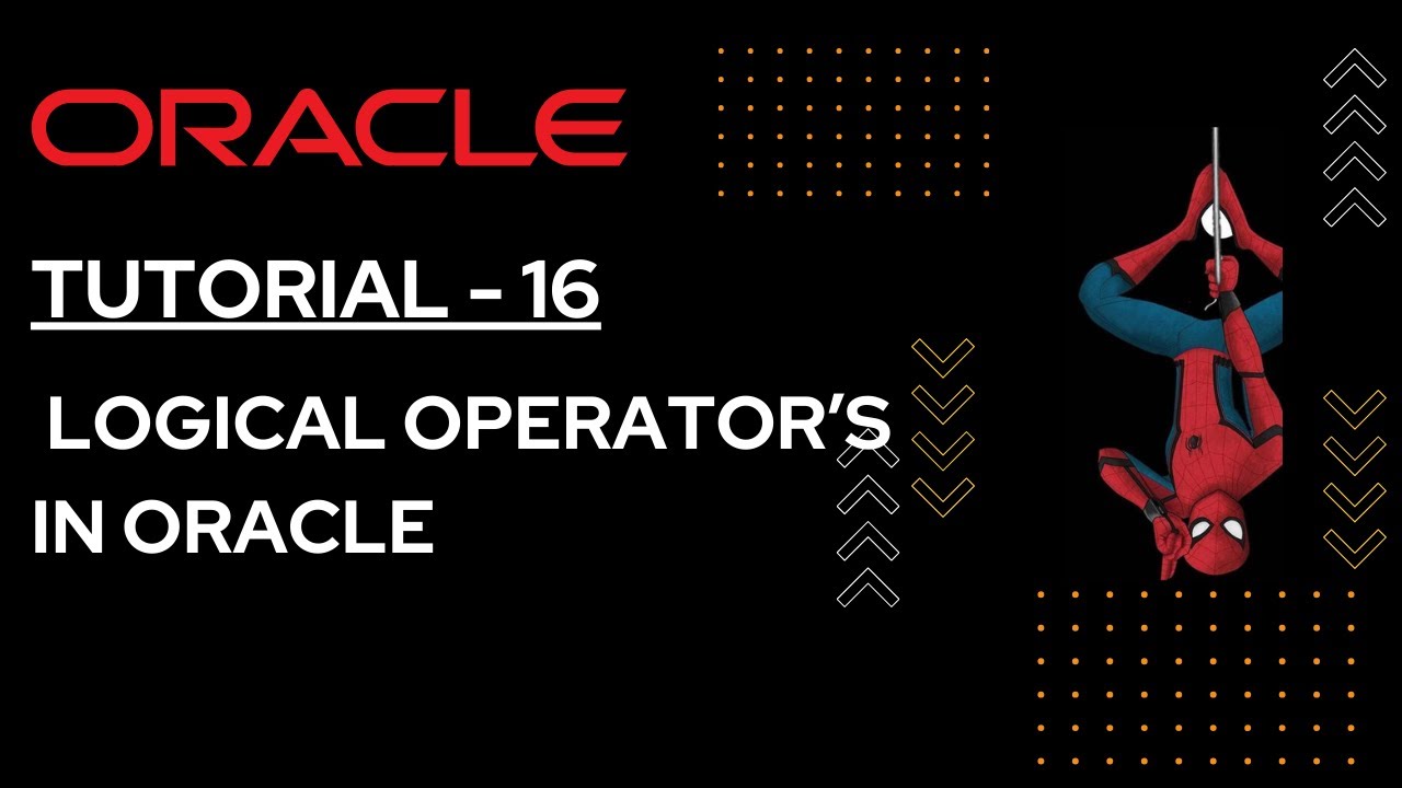 Tutorial- 16 Operator's in Oracle LOGICAL OPERATOR'S | Oracle Playlist | Turbo Coding