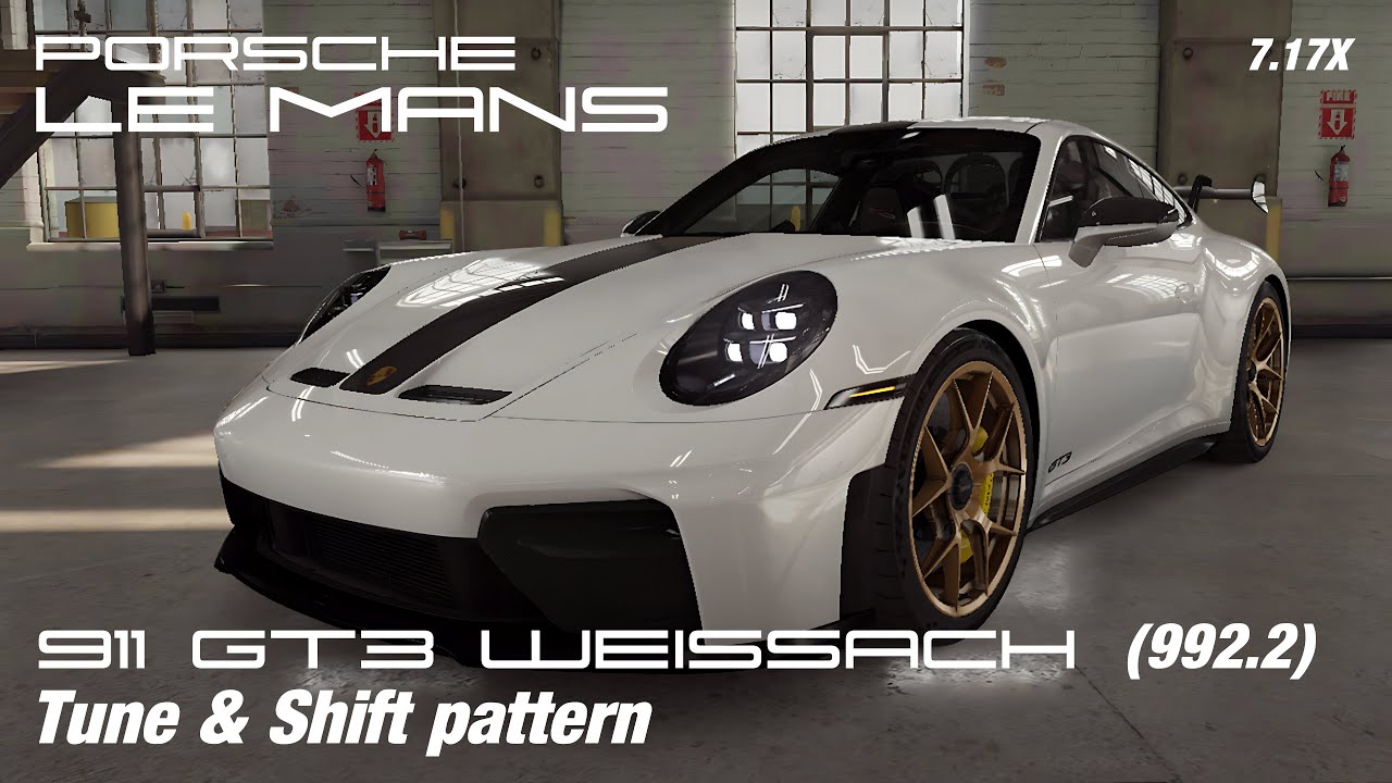 [4K] CSR2 | Porsche 911 GT3 Weissach Package (992.2) | Tune & shift pattern • 7.17X