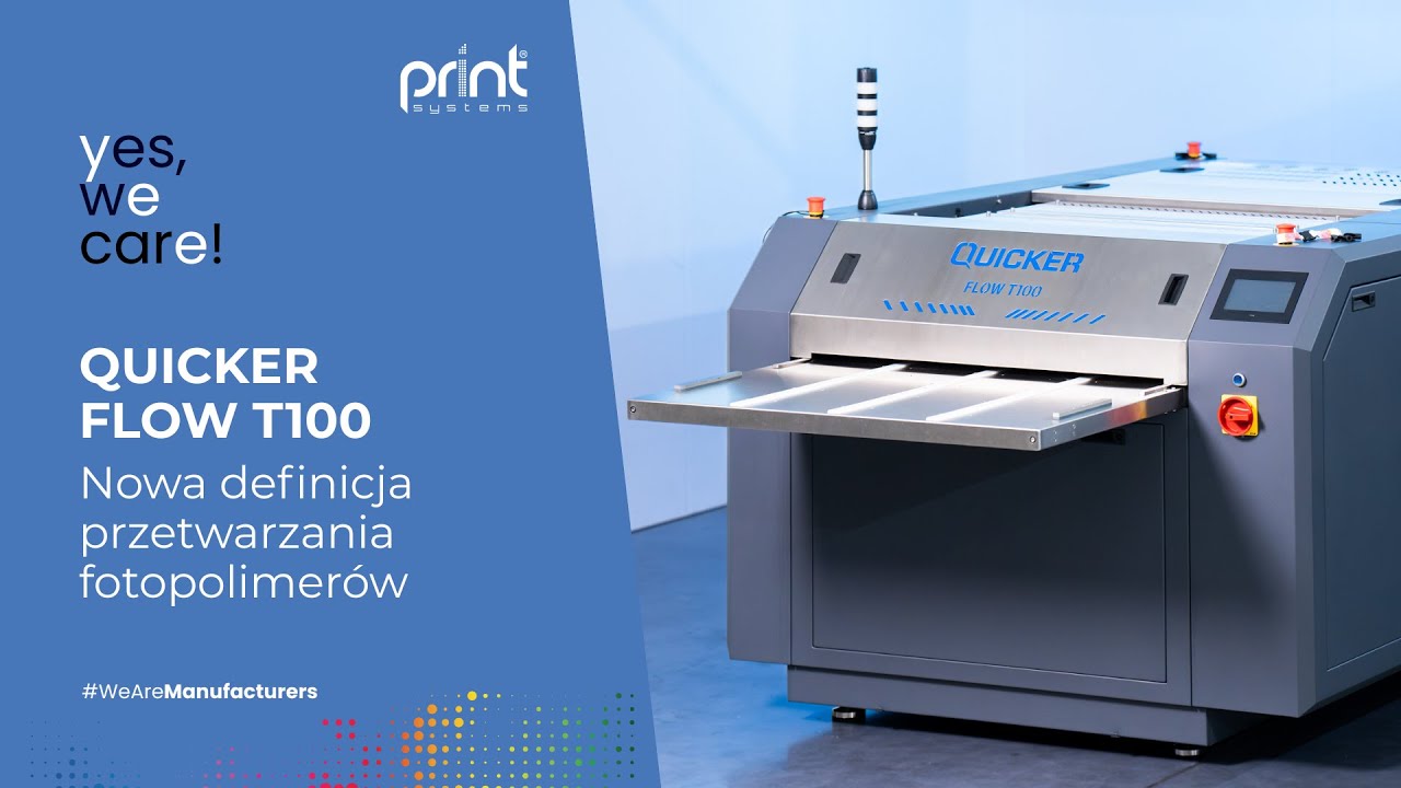 QUICKER FLOW T100 | Nowa definicja obróbki fotopolimerów