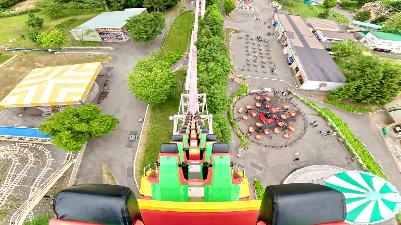 ループ・ザ・ループ 最後尾 on-ride POV (乗車映像) / ルスツリゾート遊園地