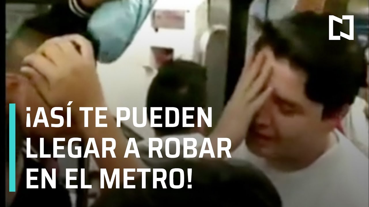 Así operan los robos en el Metro - A las 3
