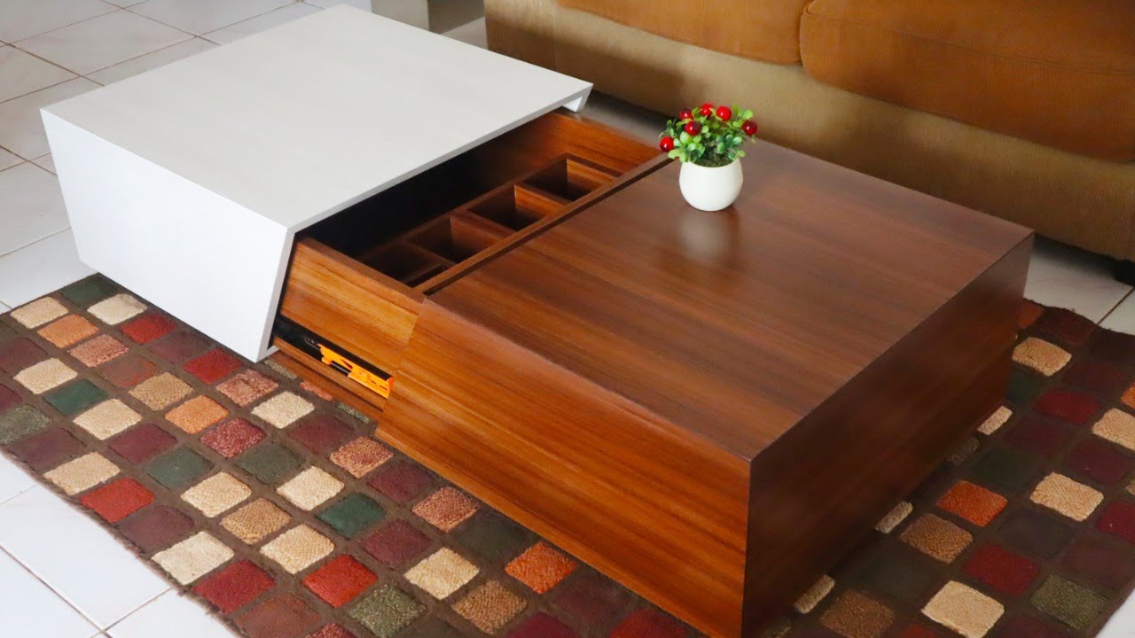 Sliding top Coffee table/MEJA RUANG TAMU SLIDING