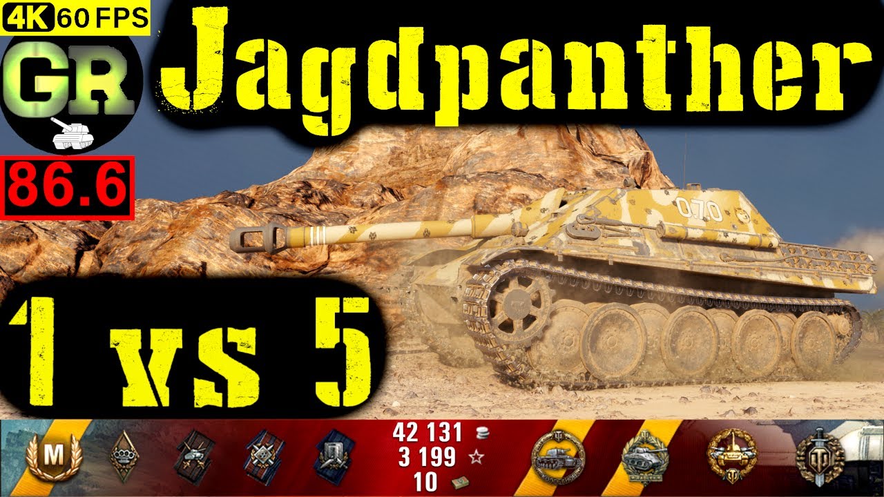 87_World of Tanks Jagdpanther WoT Replay - 9 Kills 4.7K DMG(Patch 1.5.0)