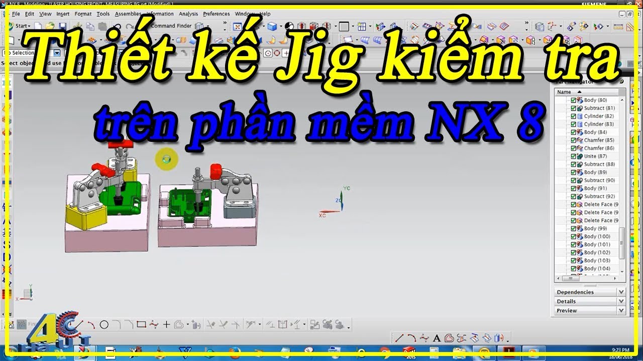Thiết kế Jig kiểm tra bằng phần mềm NX | Mai Văn Sơn - 4CHaUI - Design Jig Measure