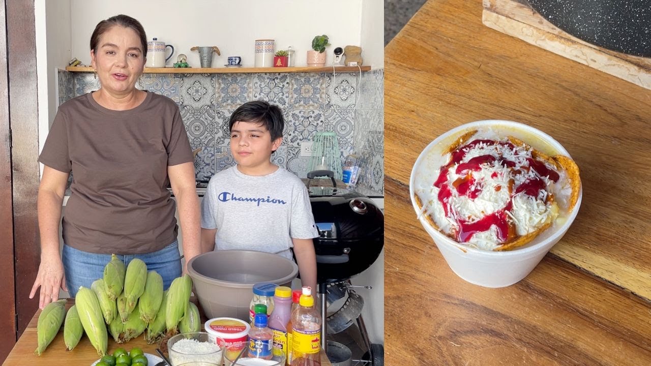 Así prepare ESQUITES con mi nieto |Cocinando con Vero