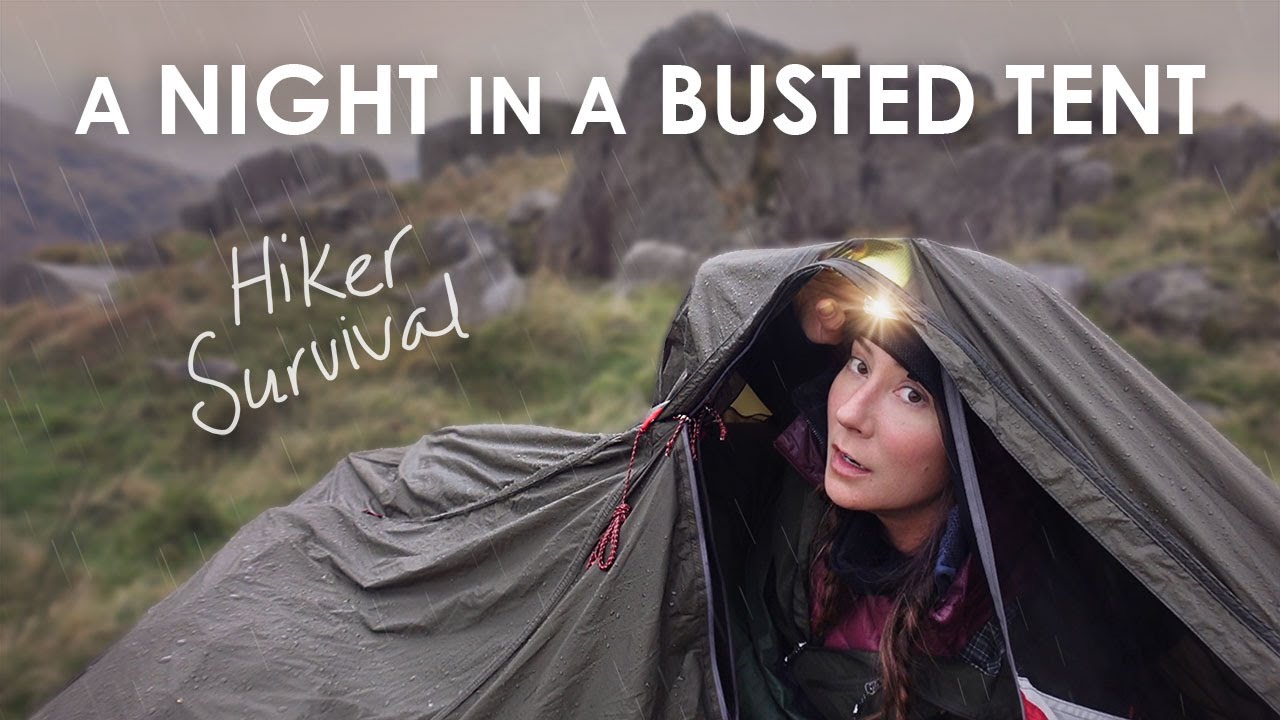 Busted Tent Hiker Survival Scenario • Level 1: Cold & Light Rain (Easy!)