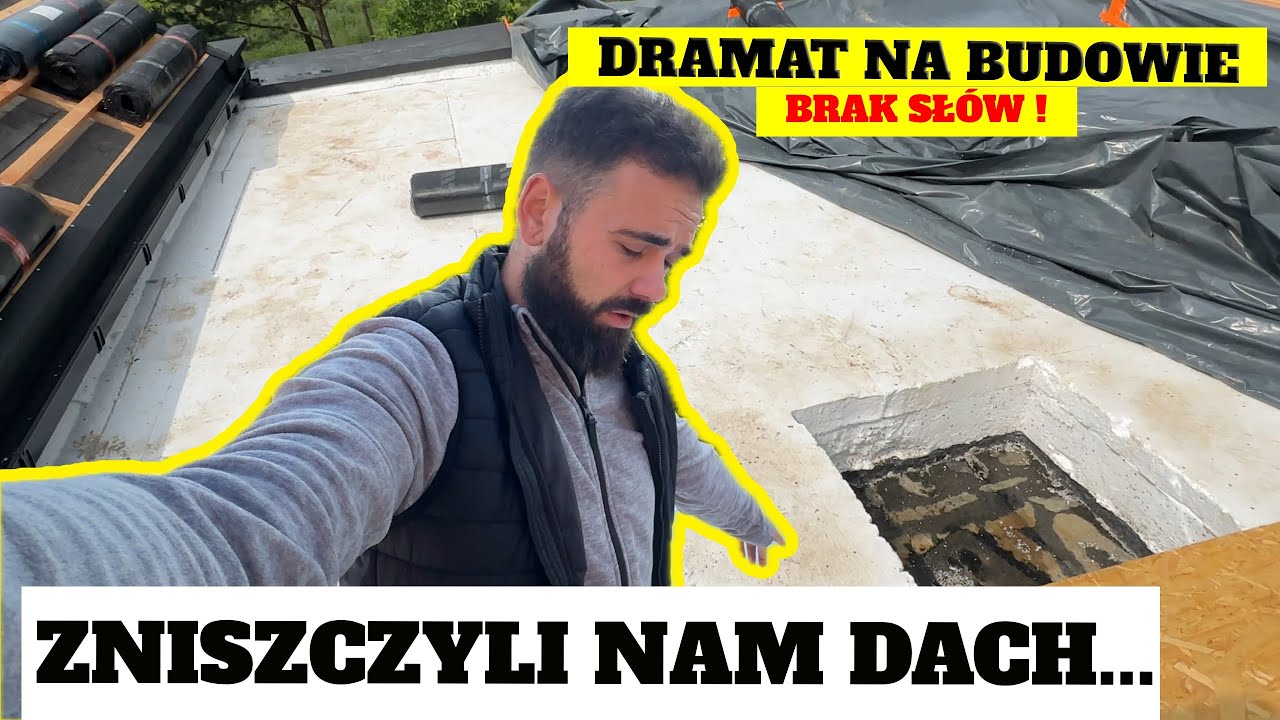 Przewiercili strop i papę! Tak NIE robi się dachu płaskiego! Błędy na budowie..