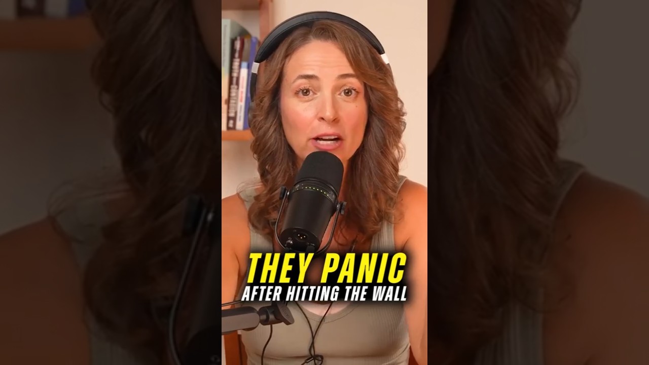 She HIT THE WALL!