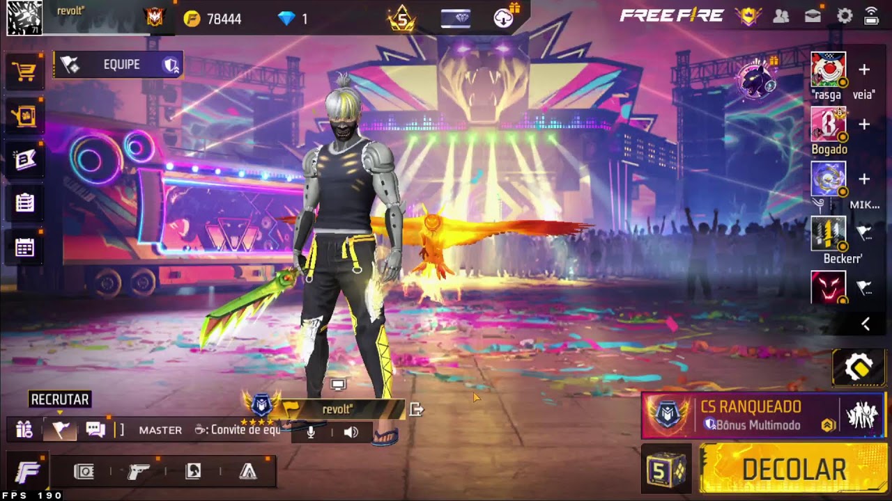 jogando free fire e condigurando obs !
