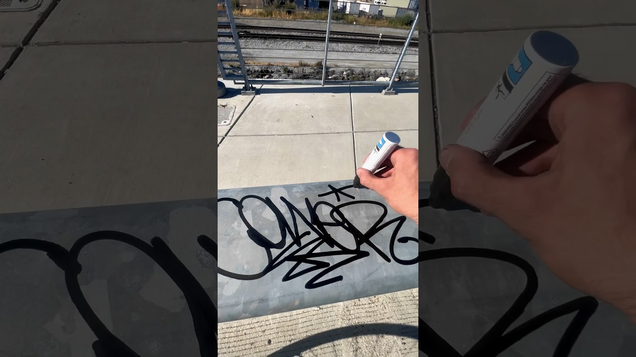 How to one liner GRAFFITI #graffiti #tagging #marker