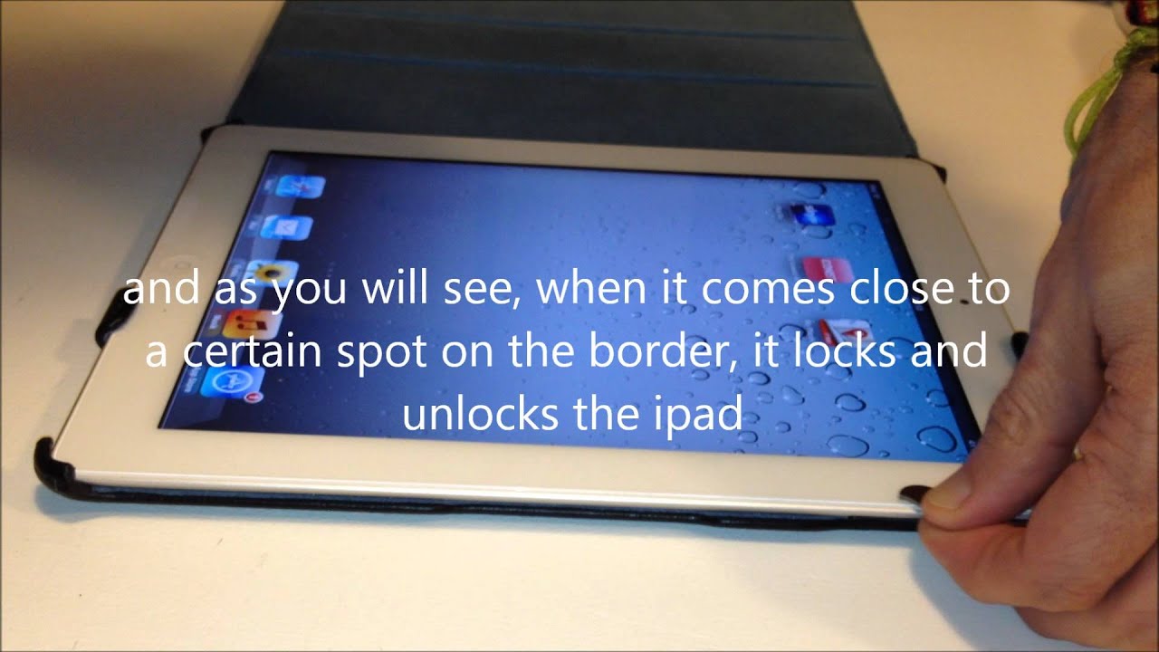 Auto lock/unlock magnet mod in a Targus VuScape iPad cover