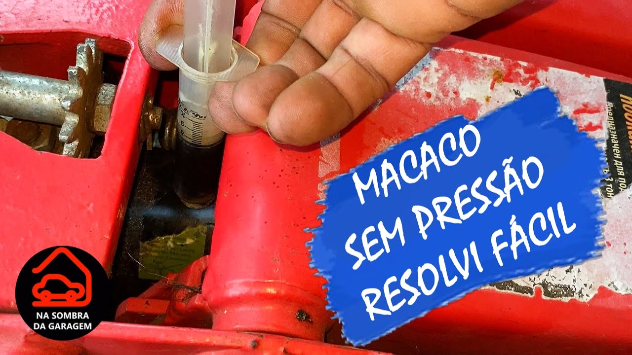 MACACO HIDRÁULICO SEM PRESSÃO, RESOLVA FÁCIL
