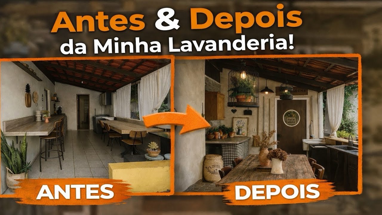ANTES E DEPOIS da Minha Lavanderia 😱 | A Transformação Que Mudou Tudo