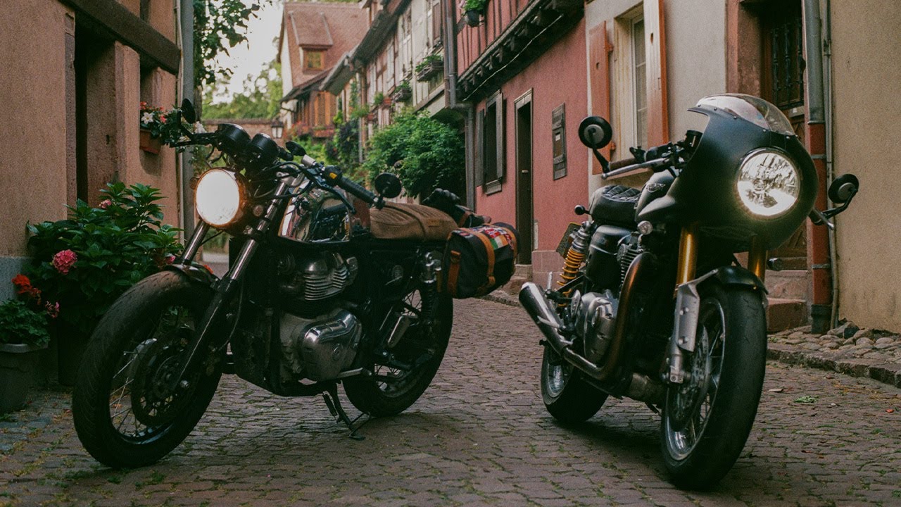 Motorcycle Touring on Cafe Racers || One of the most beautiful villages in France #motovlog